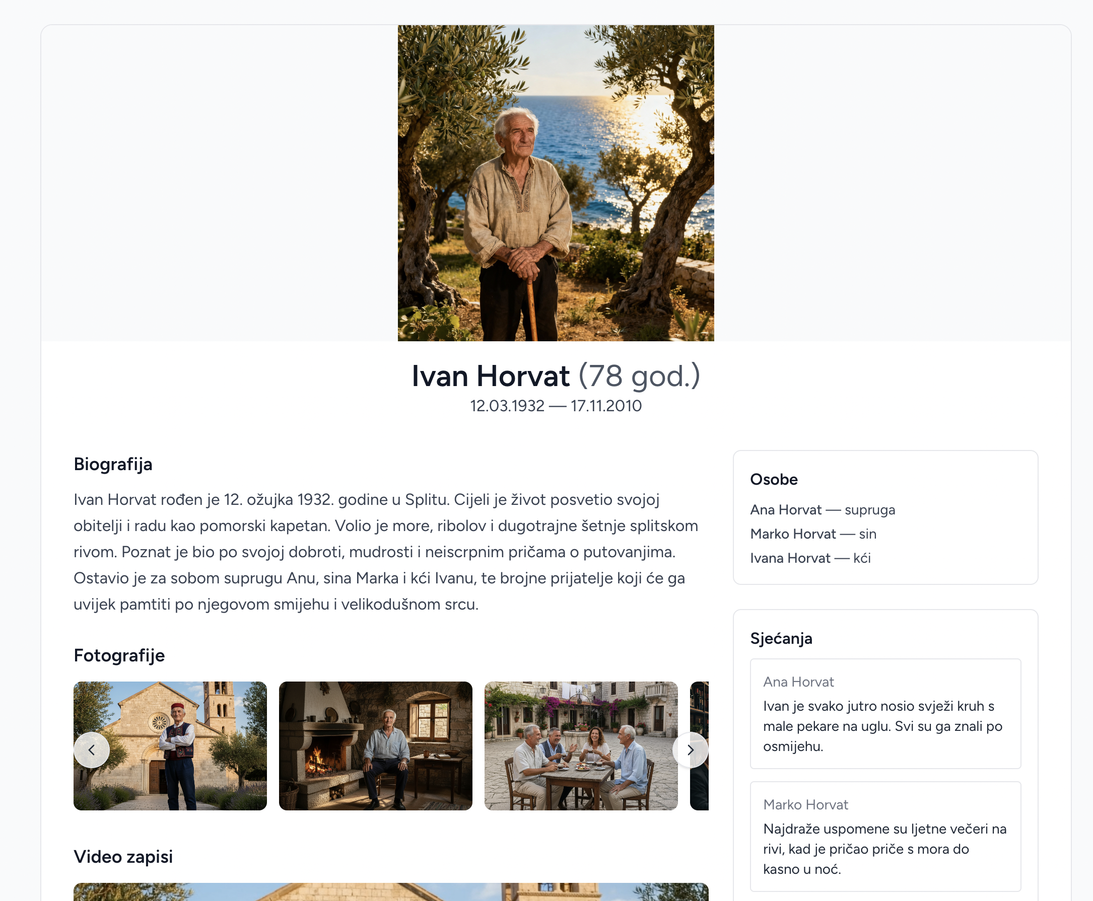 Virtualni spomenici s QR kodom